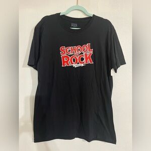 School of rock, the musical black, short sleeve T-shirt, size L graphic